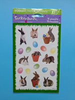Vintage AGC Rabbits & Eggs Sticker Sheet