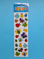 Vintage Amscan Butterfly & Ladybug Sticker Sheet