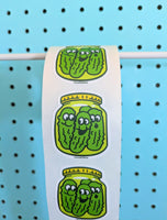 Pickle Jar Sticker From The Roll *NEW!