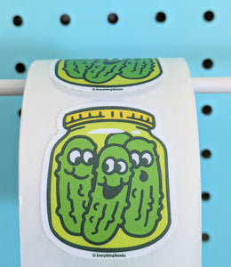 Pickle Jar Sticker From The Roll *NEW!