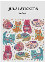 Floral Kitties Stickers by Julai *NEW!