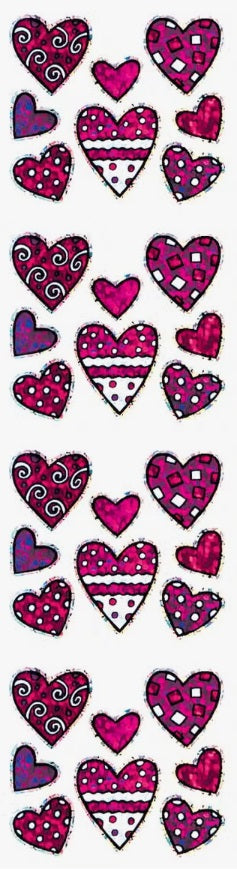 Pattern Heart Stickers by Hambly *NEW!