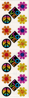 Peace & Love Prismatic Stickers by Hambly *NEW!