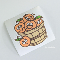 Basket of Peaches Scratch & Sniff Sticker Roll *NEW!
