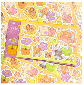 Flowers & Raindrops Stickers by Maybean