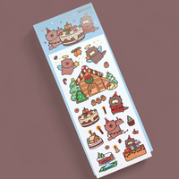Gingerbread Delight Stickers by Genie Yoni