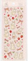 Ribbon Bunny & Strawberry Stickers *NEW!