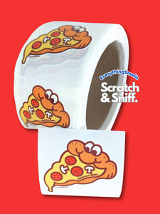 Pizza Slice Scratch & Sniff Sticker Roll *NEW!