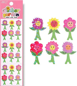 Glitter Dancing Flower Stickers by Sticker Garden