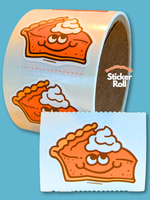 Pumpkin Pie Sticker From The Roll *NEW!