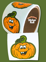 Pumpkin Sticker From The Roll *NEW!