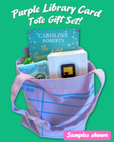 Purple Library Card Gift Set Tote for Readers *NEW!