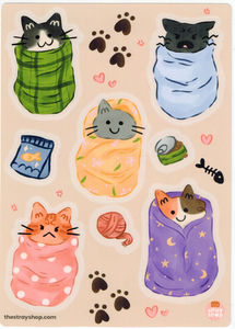 Purr-ito Cat Stickers *NEW!