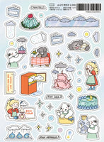 Rain Cake Stickers by 9 O'Clock Bonnie