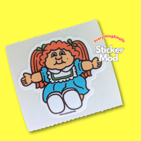 Red Hair Doll Sticker From The Roll *NEW!