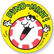 Dyno-Mint Peppermint Candy Scratch 'n Sniff Retro Stinky Stickers *NEW!