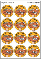 Football Scratch 'n Sniff Retro Stinky Stickers *NEW!