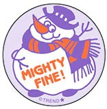Vanilla Snowman Scratch 'n Sniff Retro Stinky Stickers *NEW!