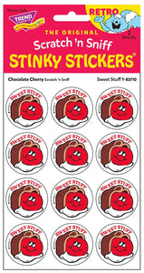 Chocolate Cherry Scratch 'n Sniff Retro Stinky Stickers