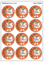 Hot Cocoa Scratch 'n Sniff Retro Stinky Stickers *NEW!