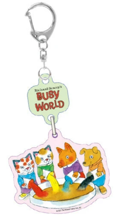 Friends Come in Every Color Richard Scarry Busy World Keychain