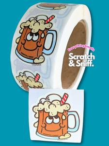 Root Beer Float Scratch & Sniff Sticker Roll *NEW!