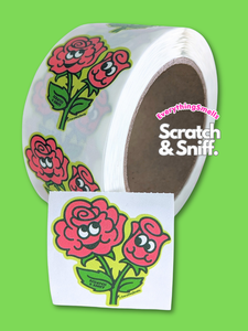 Red Roses Scratch & Sniff Sticker Roll *NEW!
