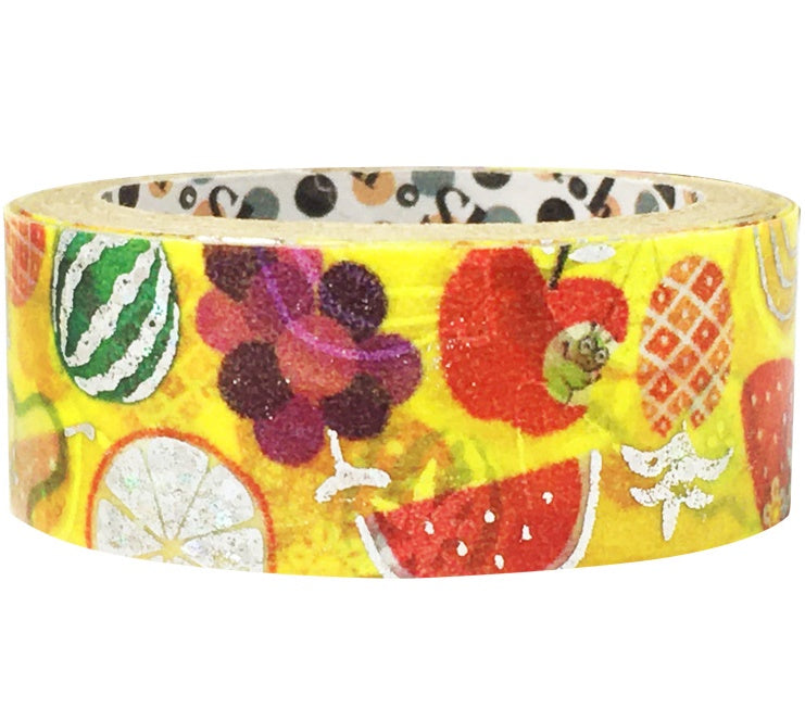 Fruits With Silver Foil Accents Washi Tape *NEW!