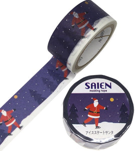 Ice Skating Santa Washi Tape by Saien