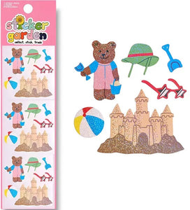 Shimmer Beach Bear Stickers by Sticker Garden *NEW!