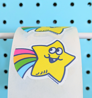 Shooting Star Sticker From The Roll *NEW!