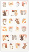 Tuck In Sleepy Kittens Stickers *NEW!