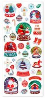 Snow Globes & Christmas Icons Drop Stickers