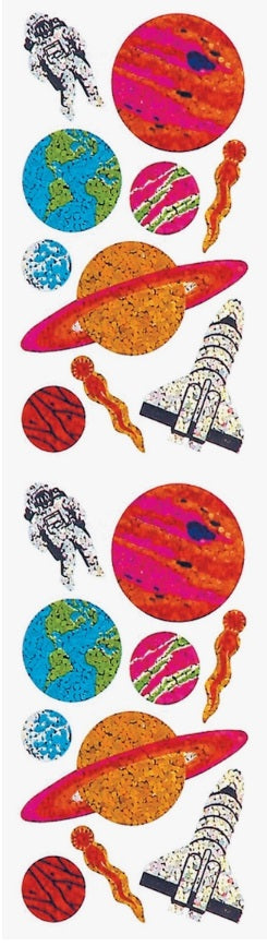 Space Exploration Prismatic Stickers by Hambly *NEW!