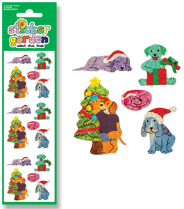 Sparkly Christmas Dogs Stickers by Sticker Garden *NEW!
