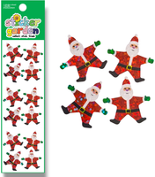 Sparkly Santa Claus Stickers by Sticker Garden *NEW!