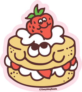 Sparkly Strawberry Shortcake Vinyl Sticker by EverythingSmells