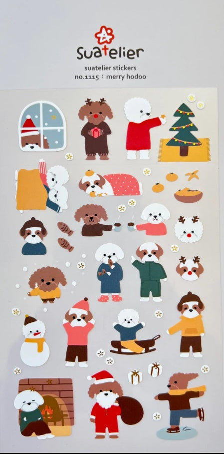 Merry Hodoo Dog Stickers by Suatelier *NEW!