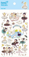Swan Lake Stickers by Funny Sticker World *NEW!