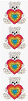 Large Rainbow Heart Bears Prismatic Stickers by Hambly *NEW!