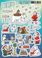 The Road To Santa Stickers by 9 O'Clock Bonnie