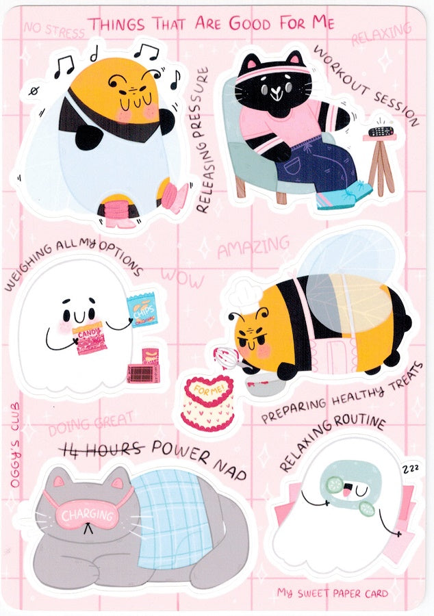 Things That Are Good For Me Ghosty Stickers *NEW!