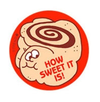 Cinnamon Roll Scratch 'n Sniff Retro Stinky Stickers
