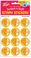 Pizza Slice Scratch 'n Sniff Retro Stinky Stickers *NEW!