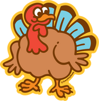 Mirror Finish Turkey Vinyl Sticker by EverythingSmells *NEW!