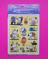 Vintage Hallmark Snoopy Easter Sticker Sheet