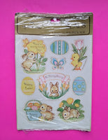 Vintage Hallmark Easter Baby Bunny Sticker Sheet