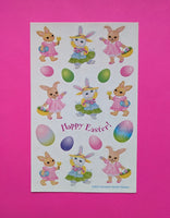 Vintage Sandylion Easter Bunny Maxi Sticker Sheet