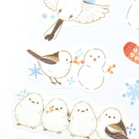 Snow Fairy Birds & Snowmen Washi Stickers *NEW!