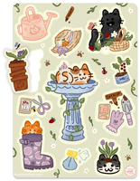 Whiskers And Weeds Cat Stickers *NEW!